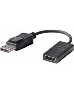 Адаптер Dell - 492-BBXU, DisplayPort/HDMI, черен